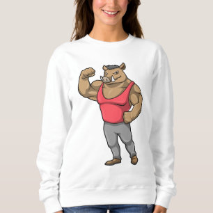 Moletom Boar Bodybuilder Bodybuilding Músculos