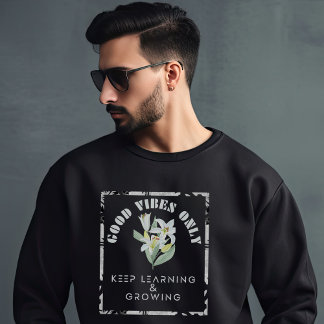 Moletom Boas Vibes - Continue aprendendo e crescendo Desig
