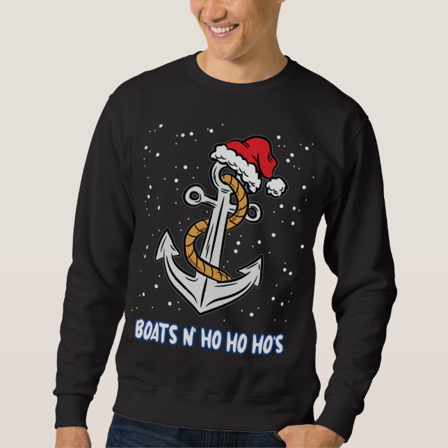 Moletom Boats N Ho Hos Natal Pajama Engraçado Humor X-M (Frente)
