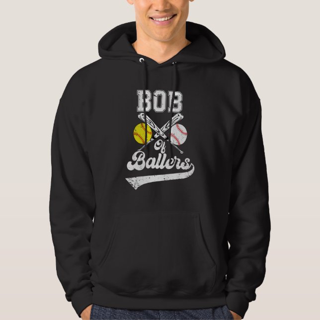 Moletom Bob Of Ballers Softball Baseball Player Father s D (Frente)