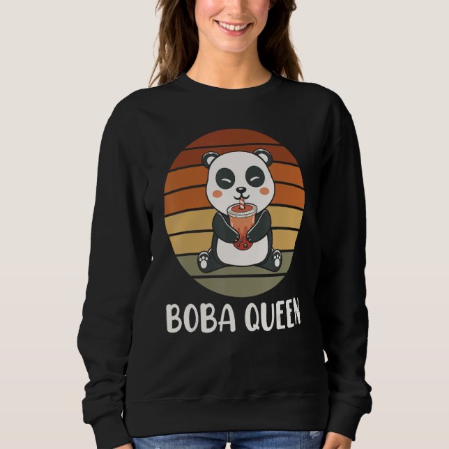 Moletom Boba Queen Panda Bubble Tea Boba Tea (Frente)