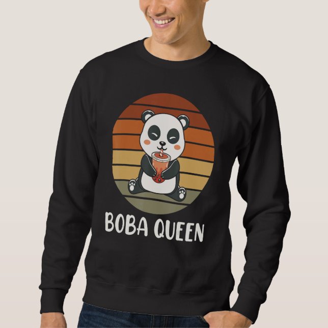 Moletom Boba Queen Panda Bubble Tea Boba Tea (Frente)