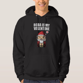 Moletom Boba Tea is My Valentine Santa Clause Anti Valenti