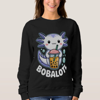 Moletom Bobalotl Cute Axolotl Boba Lover Outfit for Bubble