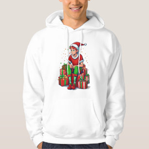 Moletom Bobo Engraçado Natal Papai Noel Elf Kid