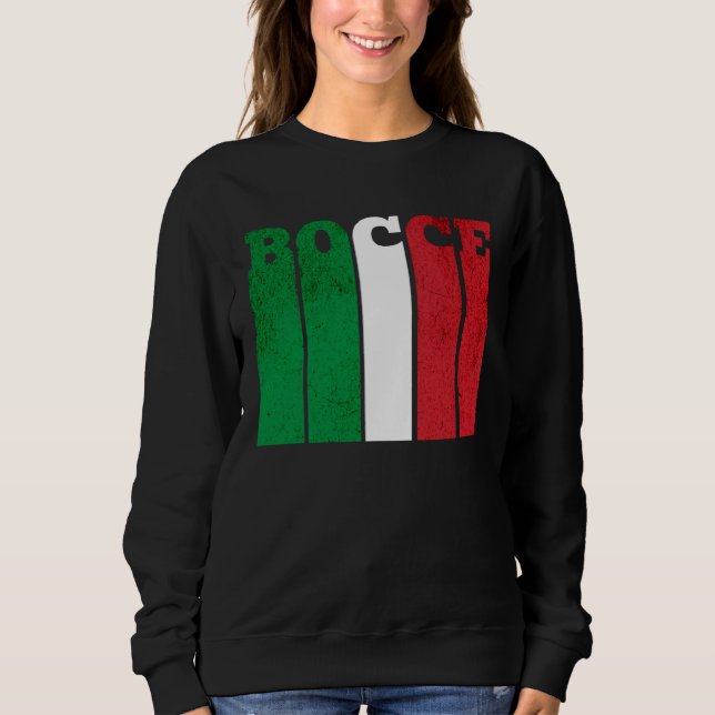 Moletom Bocce Ball Player Italia Italy Flag Bocce (Frente)