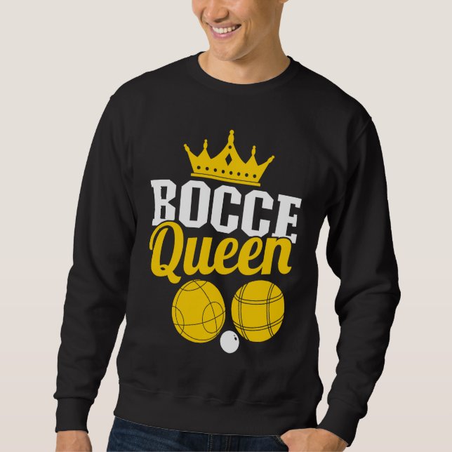 Moletom Bocce Queen Boccia Player Boules (Frente)