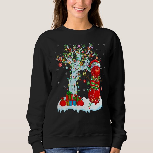 Moletom Bocce Sports Xmas Tree Lighting Snowman Bocce Chri (Frente)