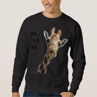 Moletom bode girafa engraçada|Presente para amante de cabr