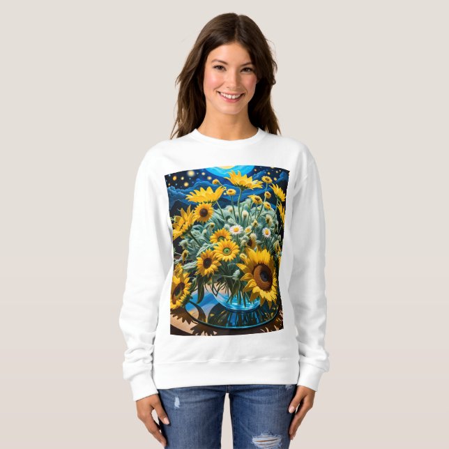 Moletom Bodegón Flores y Noche 1 - 001 (Frente Completa)