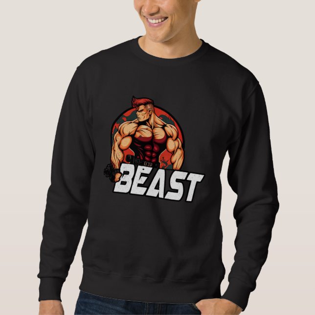 Moletom Bodybuilding Gorilla Gym Fitness Beast  1 (Frente)