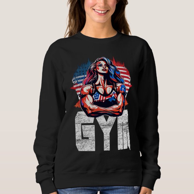 Moletom Bodybuilding Gorilla Gym Fitness Beast Woman (Frente)
