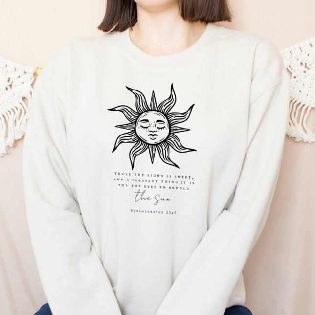 Moletom Boho Christian Sweatshirt Bible Verse Sunshine (Criador carregado)