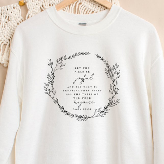 Moletom Boho Christian Sweatshirt Bíblia Verse Willows (Criador carregado)
