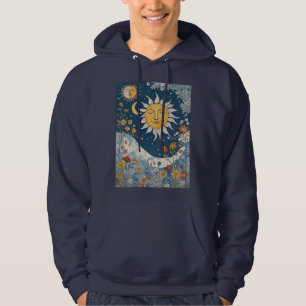 Moletom Boho Floral Patchwork Sun and Moon