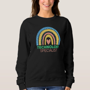 Moletom Boho Rainbow Stem Professora Tecnologia Tech Squad