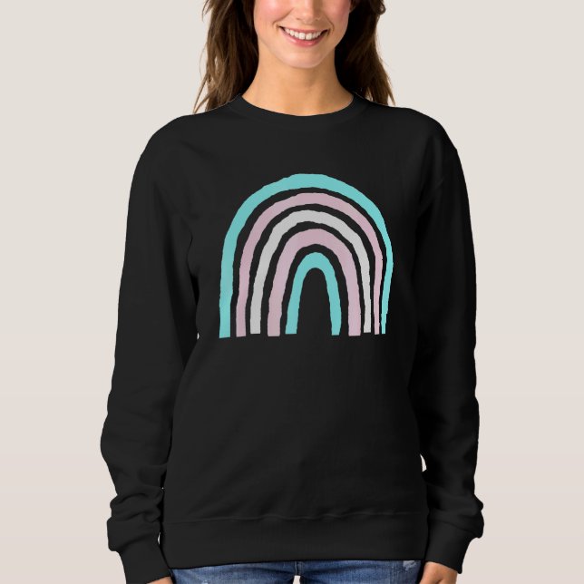 Moletom Boho Rainbow Trans Flag Pride Lbgtqia (Frente)