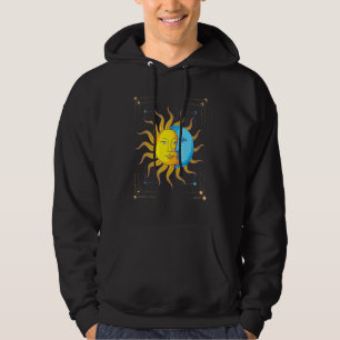 Moletom Boho Sol Crescente Lua Astronomia Universo Astrolo