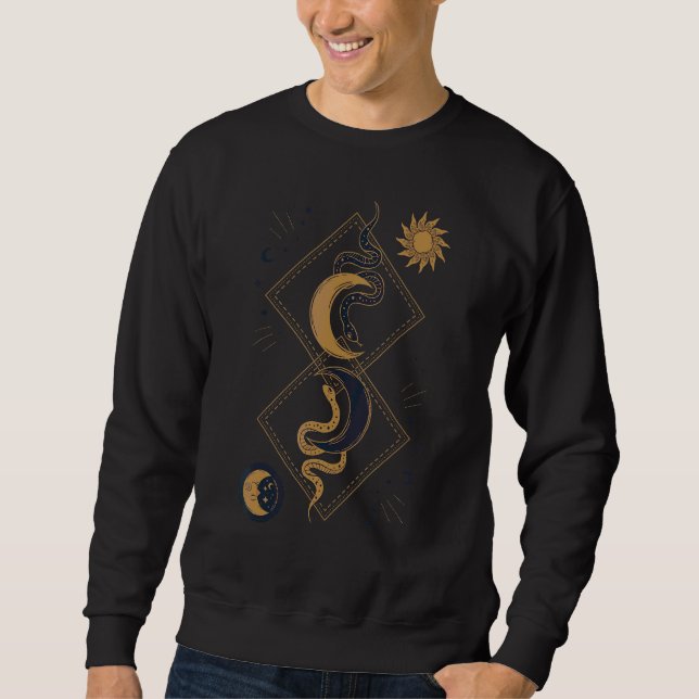 Moletom Boho Style Moon E Sun Cobra Mystic Alchemy (Frente)