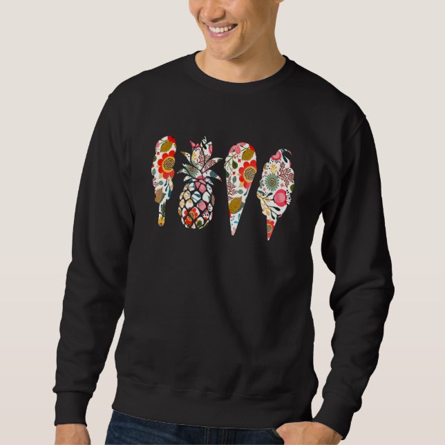 Moletom Boho Summer Sweet Popsicle Ice-Cream Rainbow Pinea (Frente)