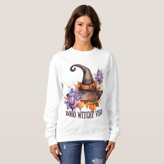 Moletom Boho Witchy Vibes Halloween  (Frente Completa)