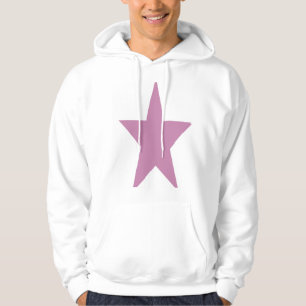 Moletom Boias de estrelas brancas e grandes rosa para home