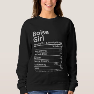 Moletom Boise Girl Id Idaho Funny City Home Roots Usa