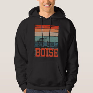 Moletom Boise Idaho EUA Retrô Vintage Pôr do Sol Horizonte