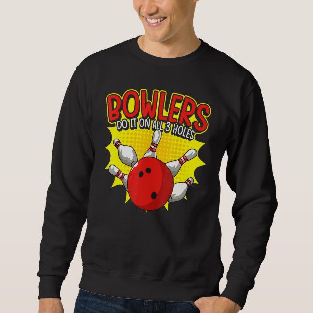 Moletom Bola de boliche Humor E Bowler (Frente)