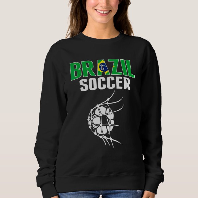 Moletom Bola De Futebol Do Brasil Na Rede   Torcedores De  (Frente)