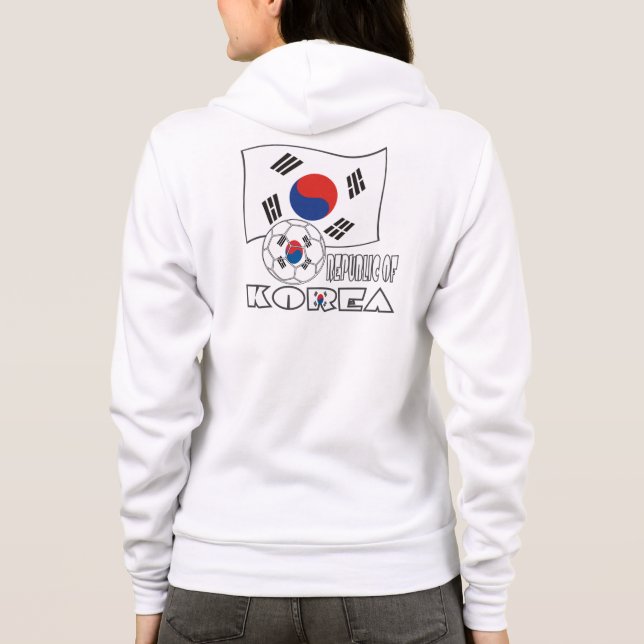 Moletom Bola de Futebol e Bandeira Sul-Coreana (Verso)