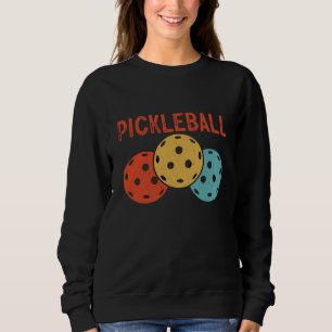 Moletom Bola de Pickleball Retro Vintage 70's 80's 8