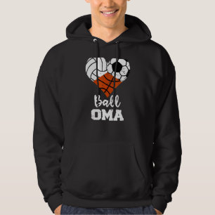 Moletom bola Oma Heart Voleibol Futebol de basquete Oma 1