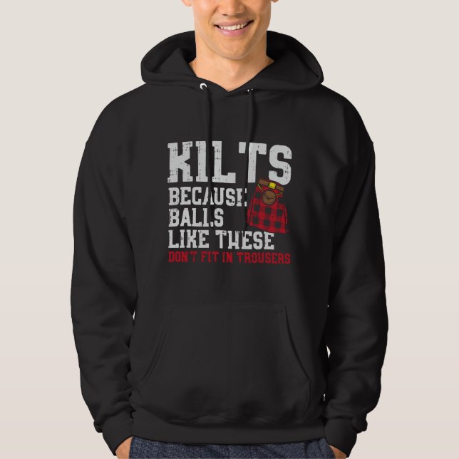 Moletom Bolas de Homens Como Essas Piadas Escocesas Kilt C (Frente)
