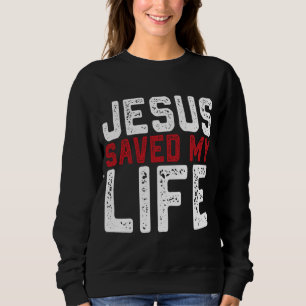 Moletom BOLD Christian Gift Jesus Salvou Minha Vida