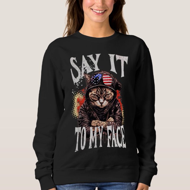 Moletom Bold Kamala Harris Para Minha Citação De Rosto Par (Frente)