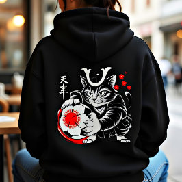Moletom Bold Samurai Cat Hoodie for Women