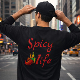 Moletom Bold Spicy Life Chili Flame Design