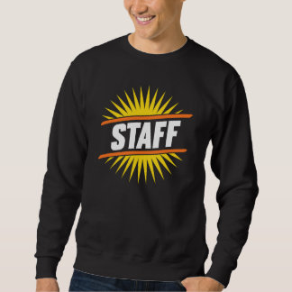 Moletom Bold STAFF Sunburst Sweatshirt for Events, Shops &