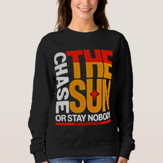 Moletom Bold Streetwear Perseguir o Sol Pôr do sol para mu