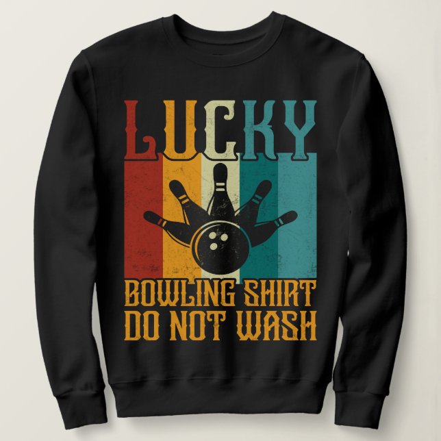Moletom Boliche Engraçado Lucky (Frente do Design)