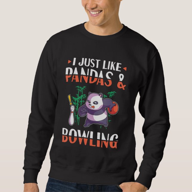 Moletom Boliche Panda, eu adoro Pandas (Frente)