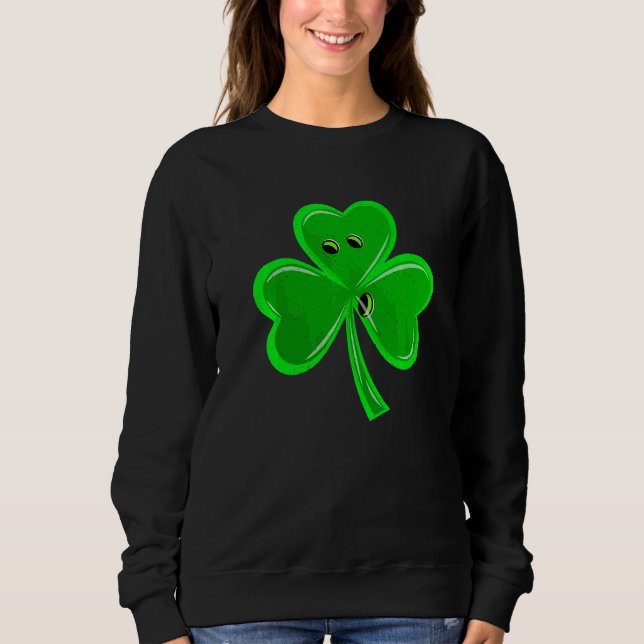 Moletom Boliche Shamrock St Patricks Esporte Engraçado Mul (Frente)