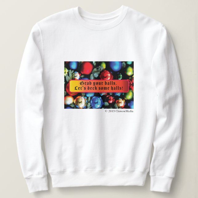 Moletom Bolinhas de Natal (Frente do Design)