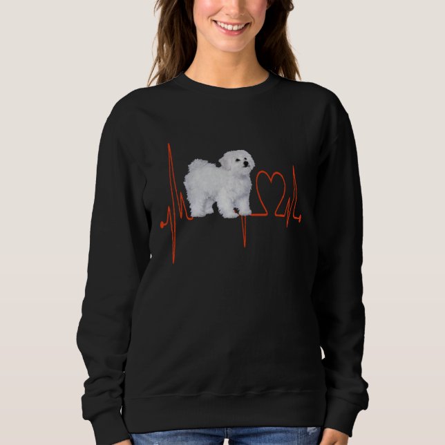 Moletom Bolognese Dog Heartbeat EKG My Dogs Are My Cardio (Frente)