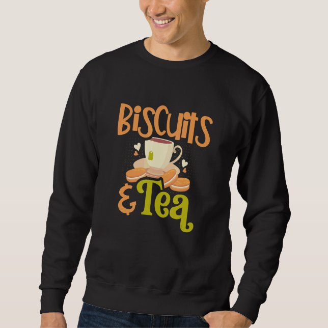 Moletom Bolos E Chá Pasteleiro Assando Biscoitos Biscu (Frente)