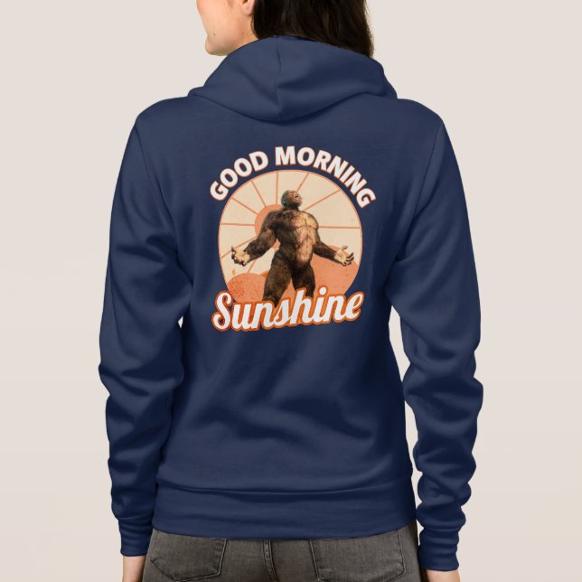 Moletom Bom Dia Sol Bigfoot Humor (Verso)