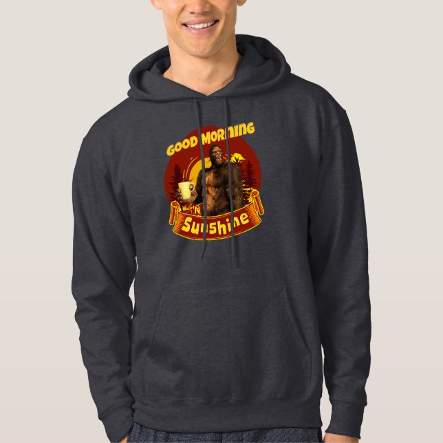 Moletom Bom Dia Sunshine Bigfoot Café Humor Arte (Frente)
