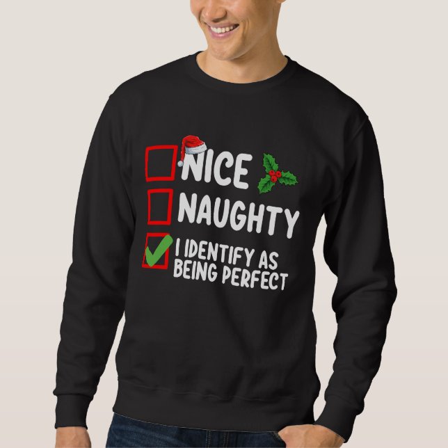Moletom Bom Malvado Eu Me Identifico Como Sendo O Natal Pe (Frente)