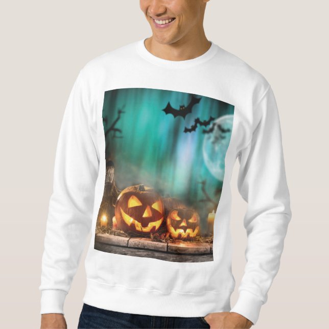 Moletom Bombas e morcegos de Halloween (Frente)